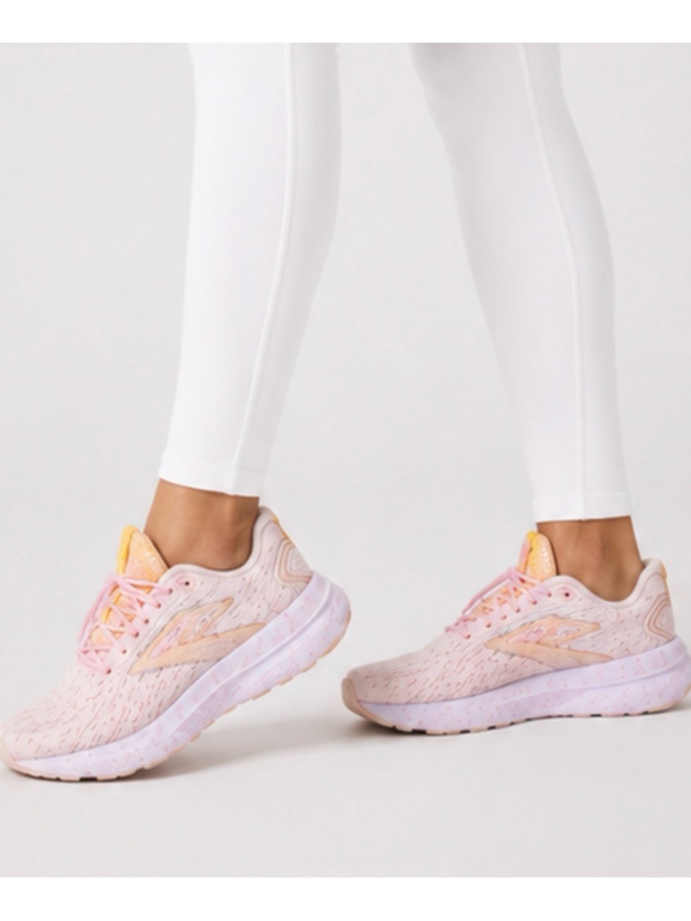 Brooks New women Glycerin 21 running shoes lace up sneaker delicacy Icy pink 8.5